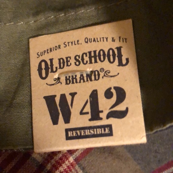 NWT Mens reversible 42 inch waist Olde School Brand Cargo shorts - Picture 12 of 12